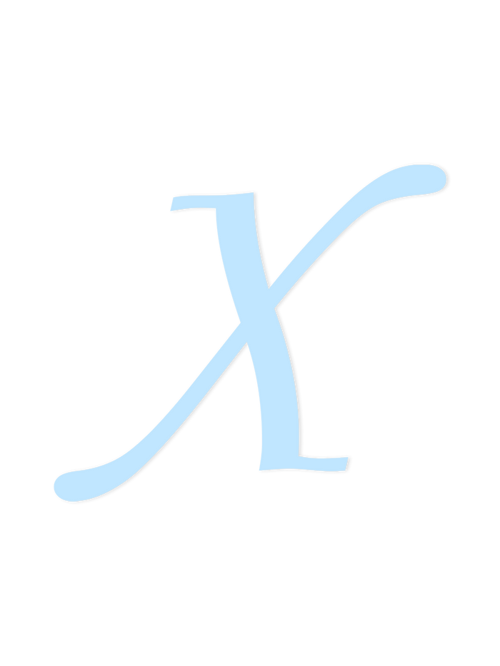 Wooden Letter X – Nursery Wall Letter