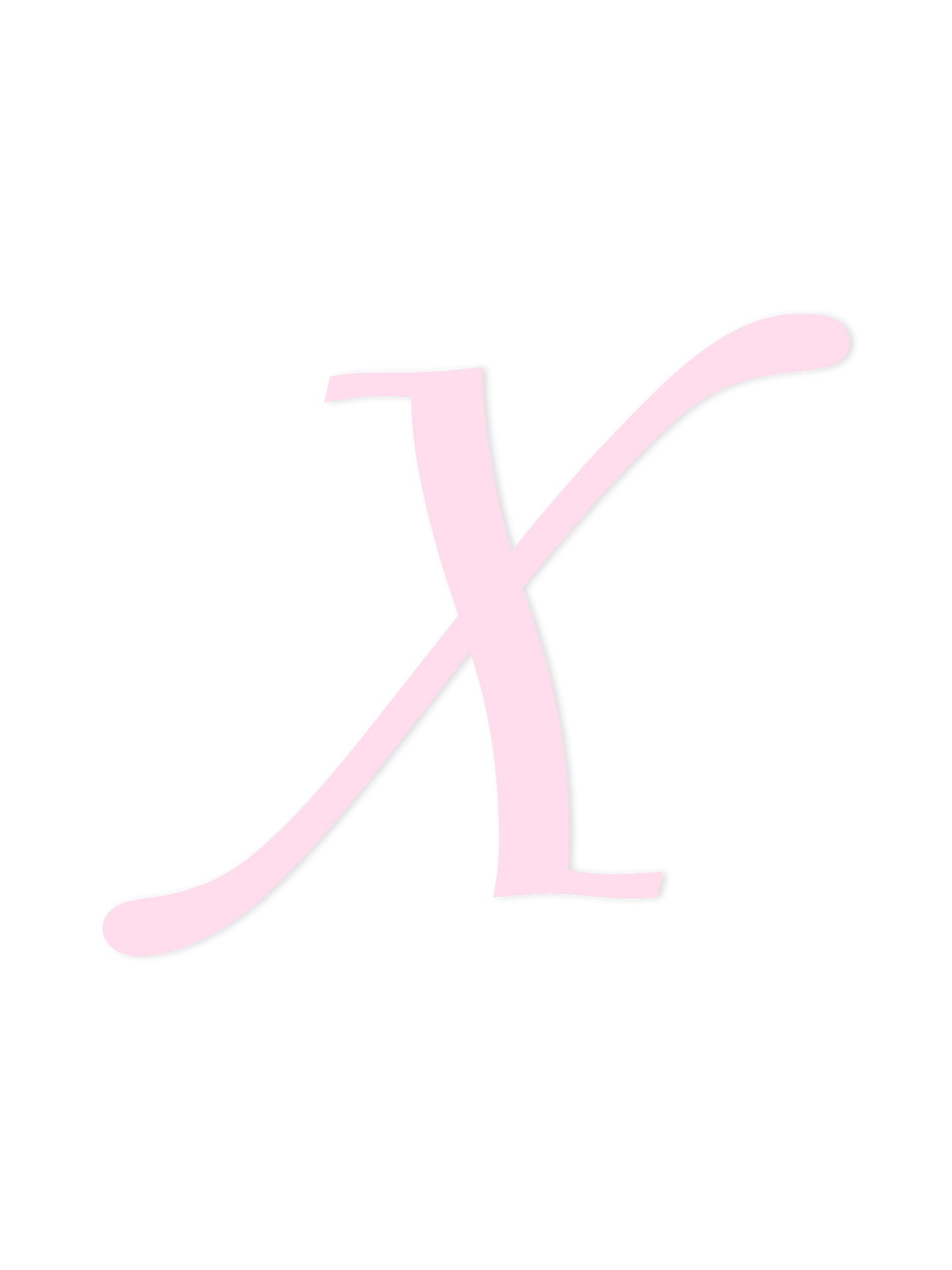 Wooden Letter X – Nursery Wall Letter