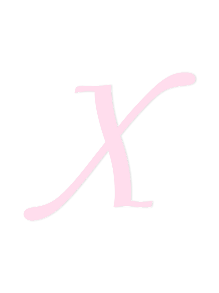 Wooden Letter X – Nursery Wall Letter