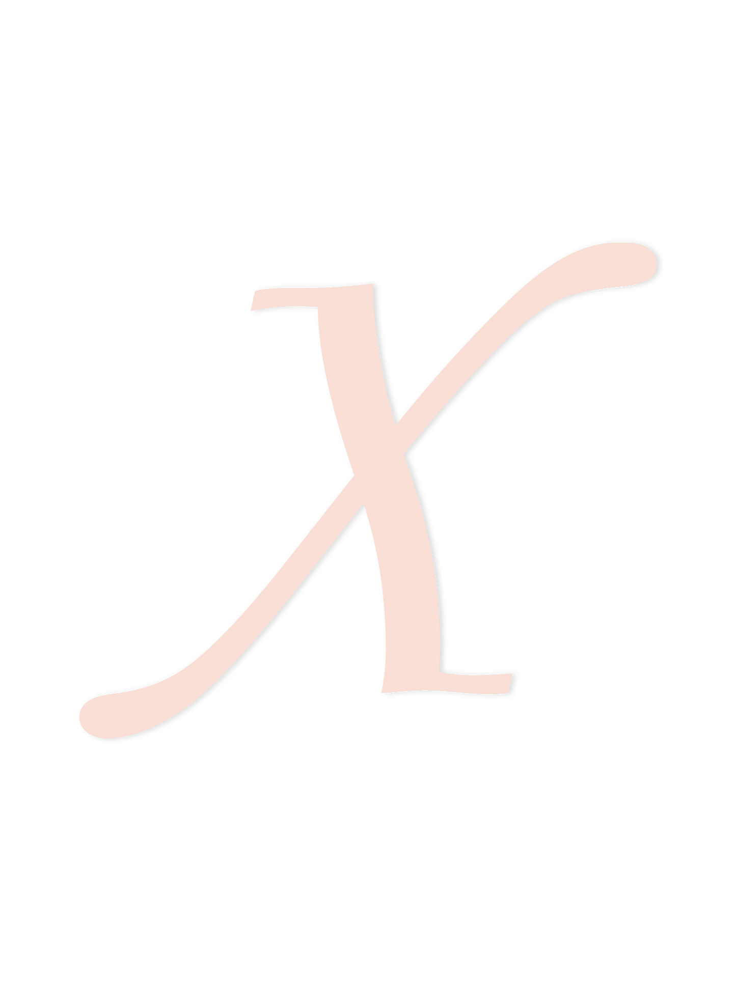 Wooden Letter X – Nursery Wall Letter