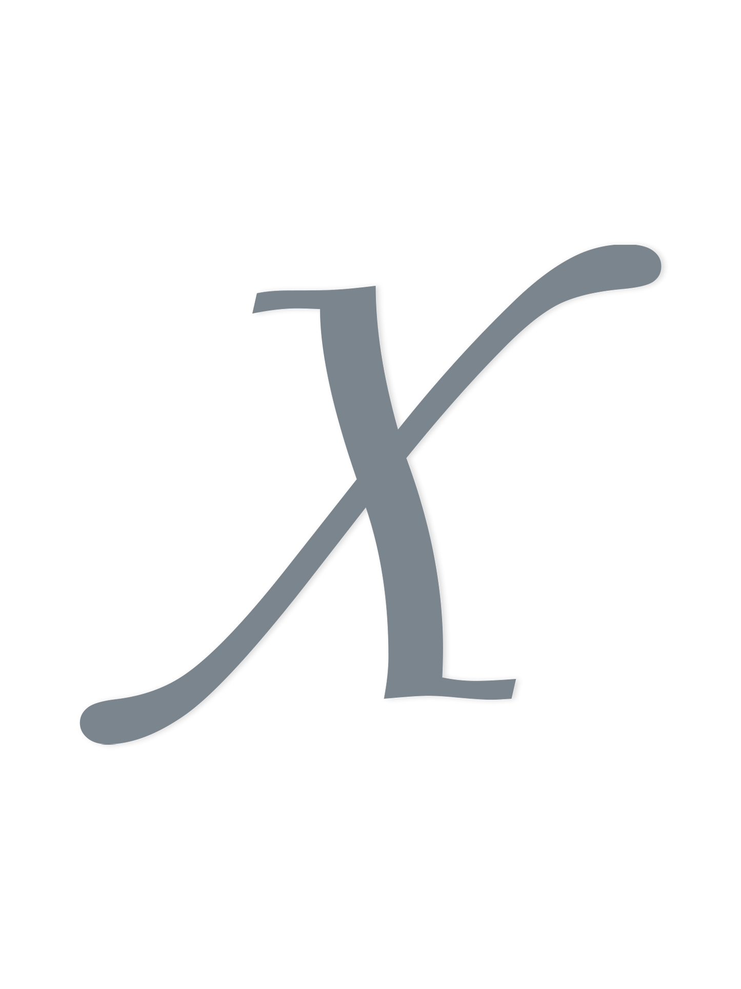 Wooden Letter X – Nursery Wall Letter