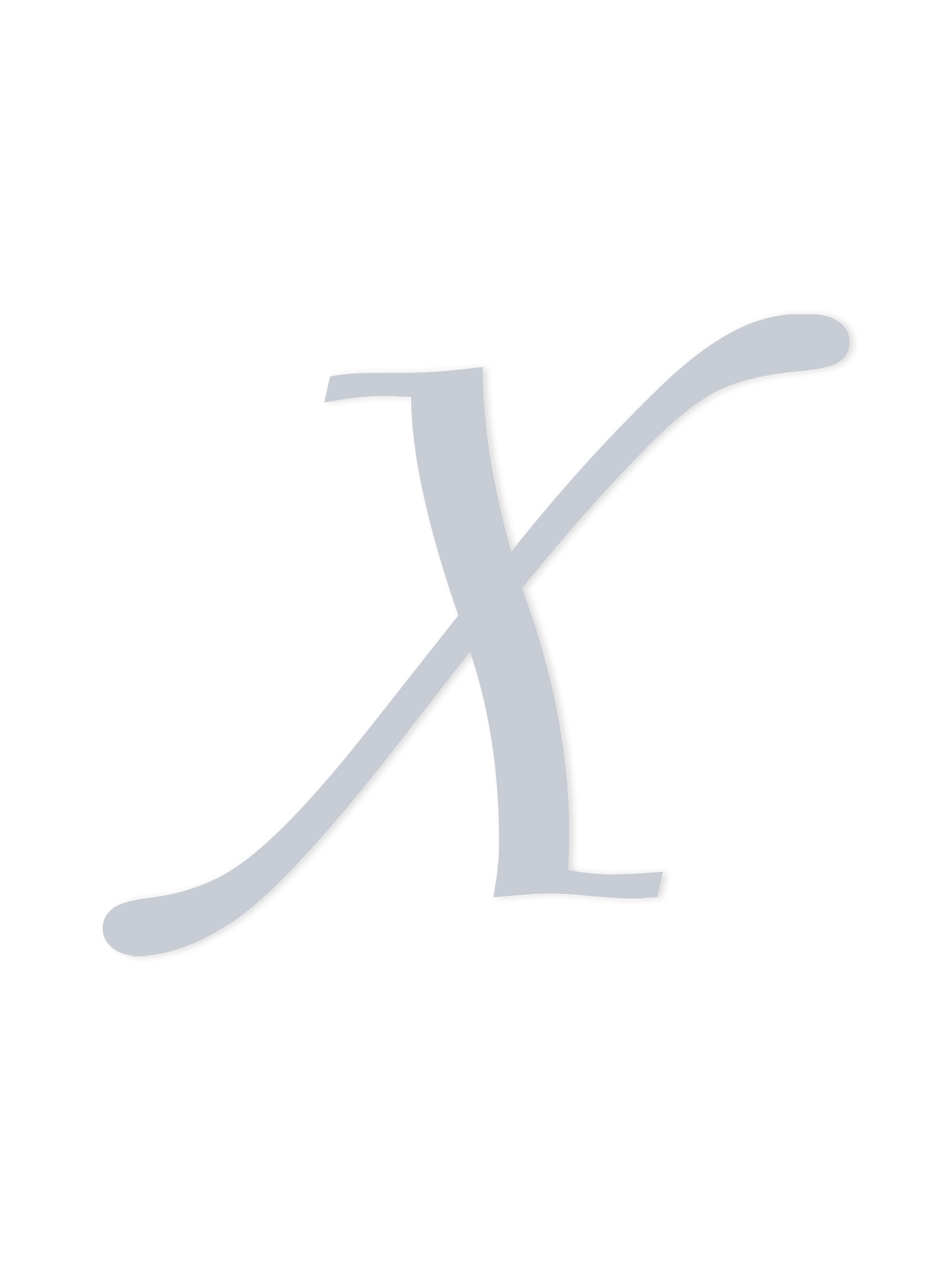 Wooden Letter X – Nursery Wall Letter
