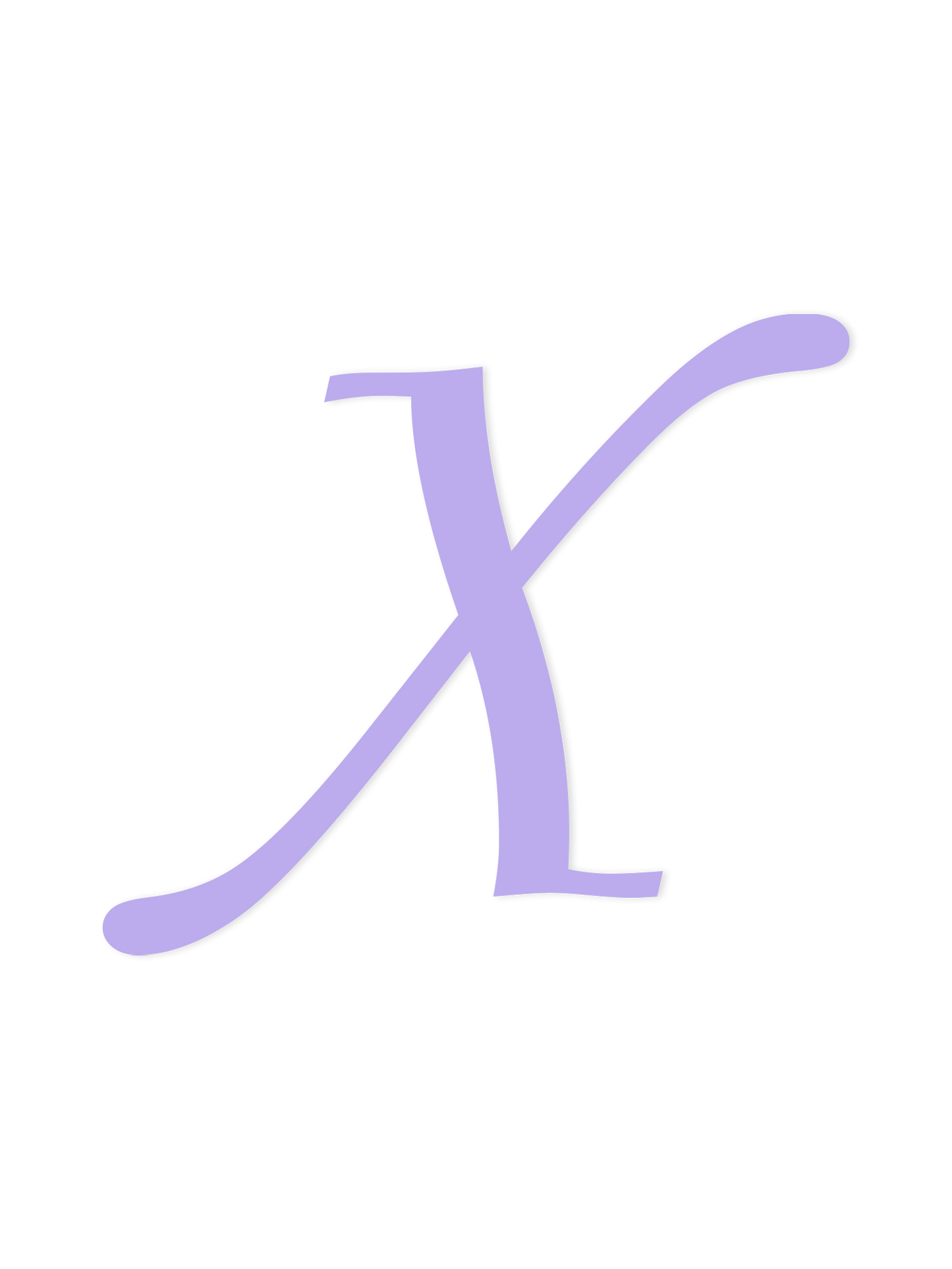 Wooden Letter X – Nursery Wall Letter