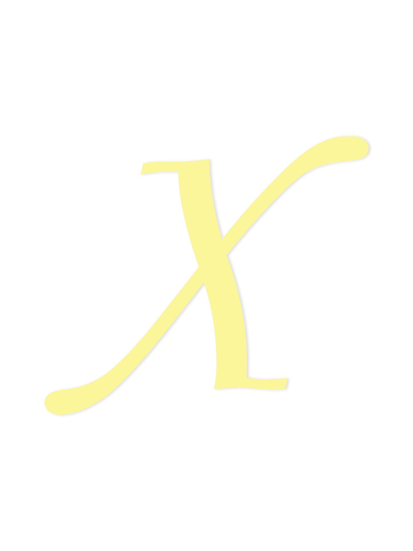 Wooden Letter X – Nursery Wall Letter