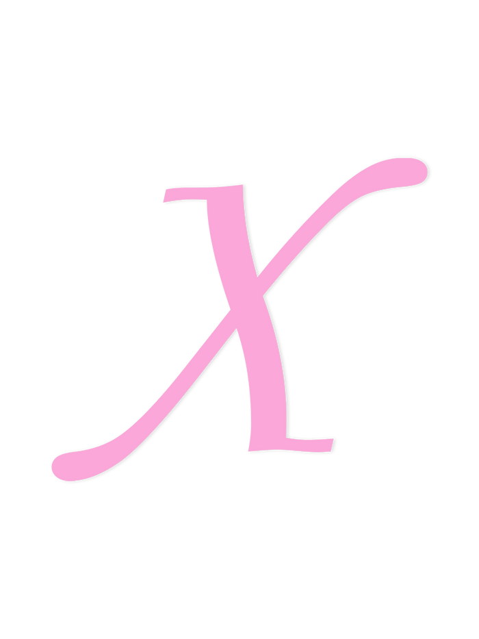 Wooden Letter X – Nursery Wall Letter