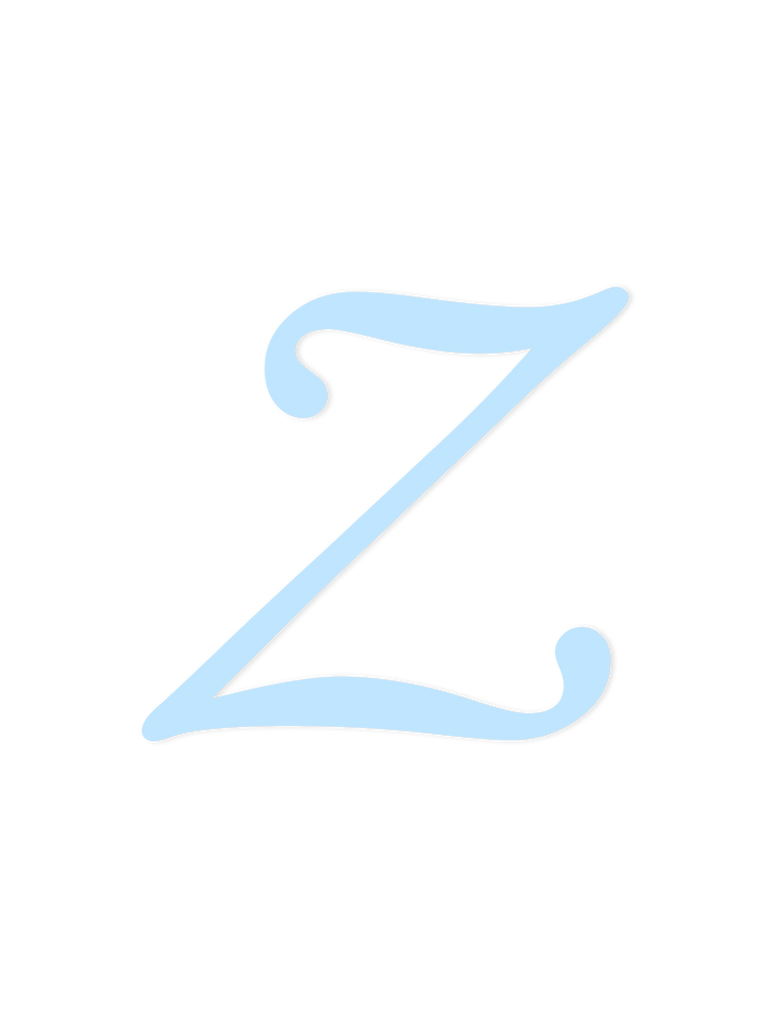 Wooden Letter Z – Nursery Wall Letter