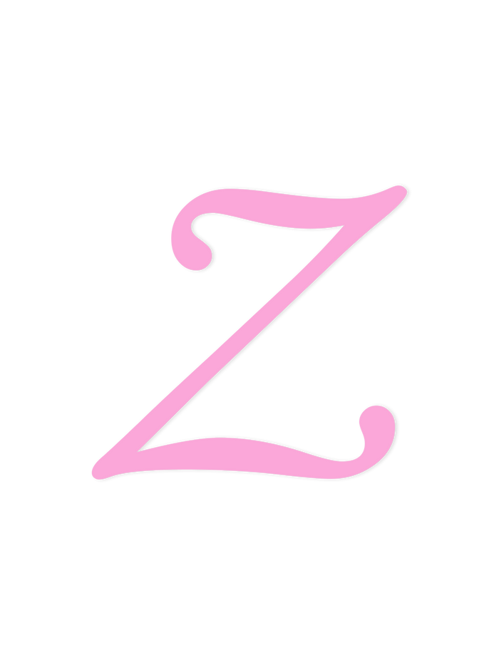 Wooden Letter Z – Nursery Wall Letter