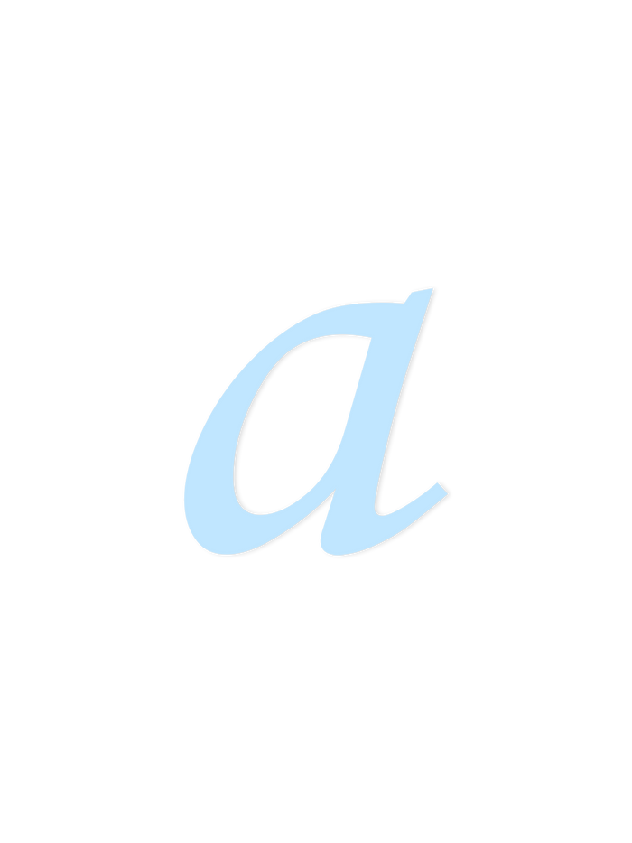 Wooden Letter a – Nursery Wall Letter