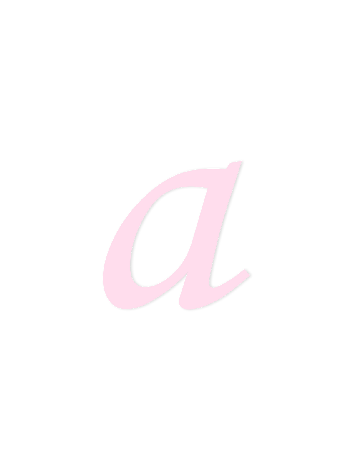 Wooden Letter a – Nursery Wall Letter