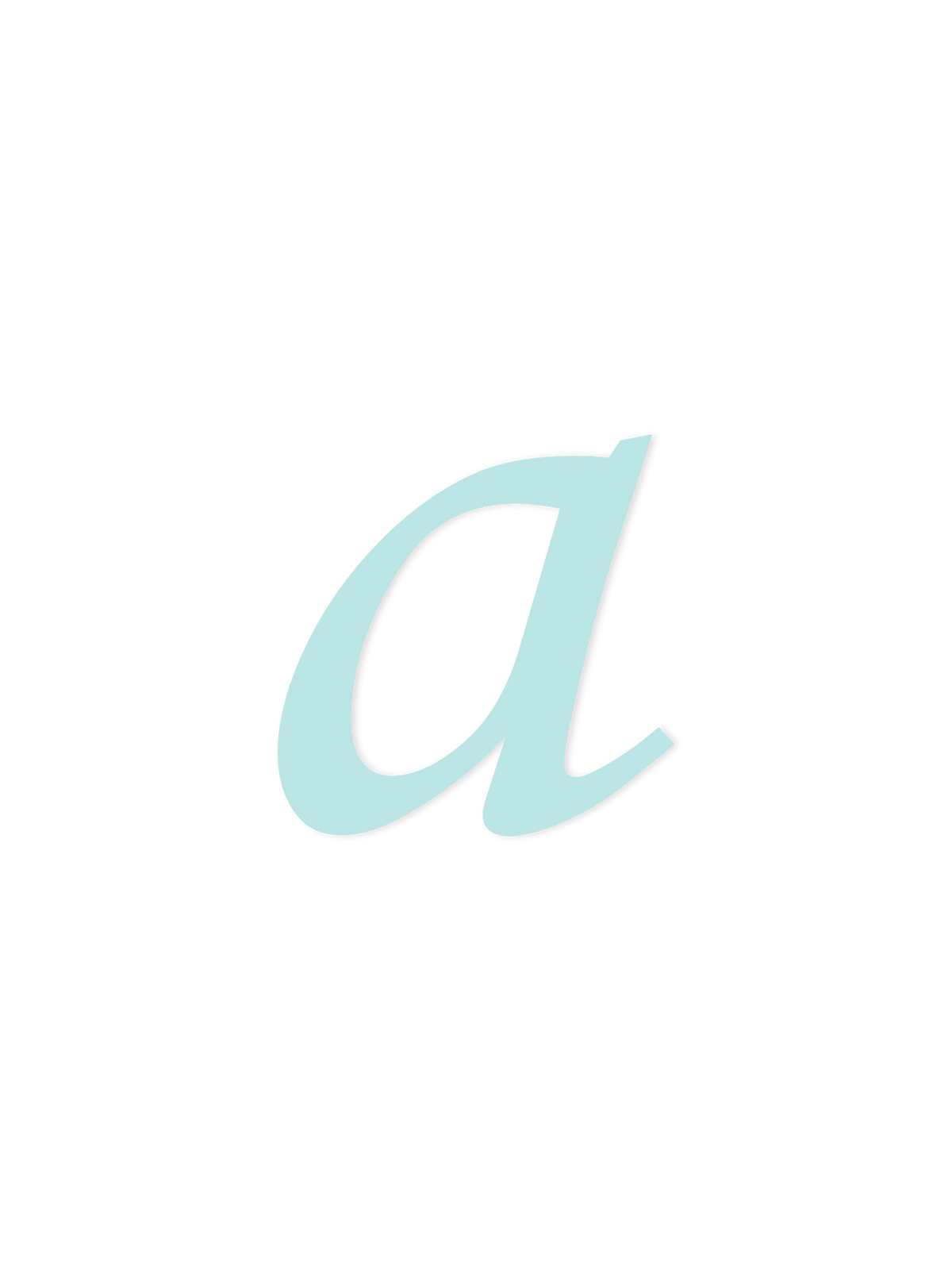 Wooden Letter a – Nursery Wall Letter