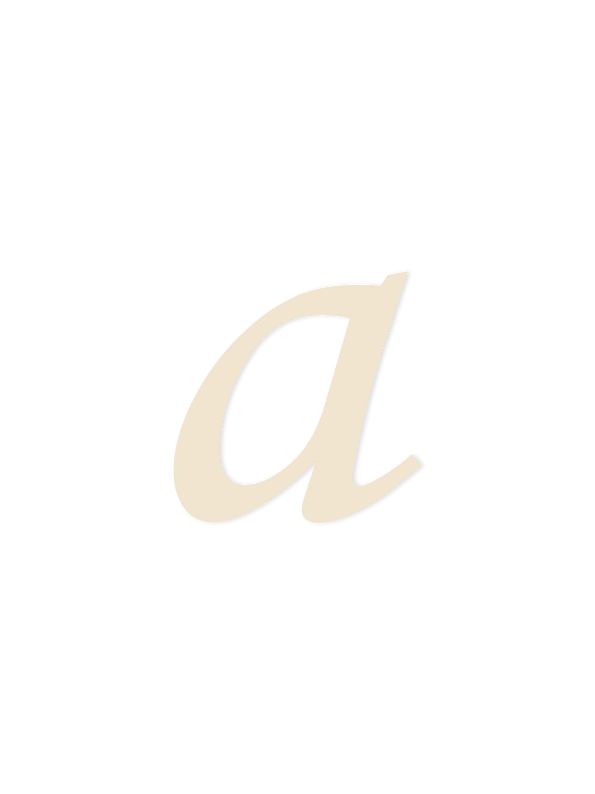 Wooden Letter a – Nursery Wall Letter