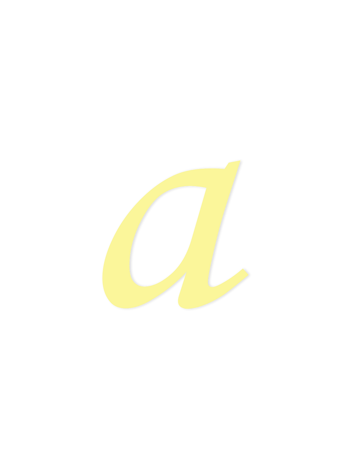 Wooden Letter a – Nursery Wall Letter