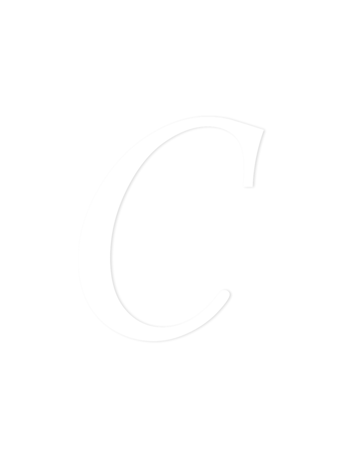 Wooden Letter C – Nursery Wall Letter