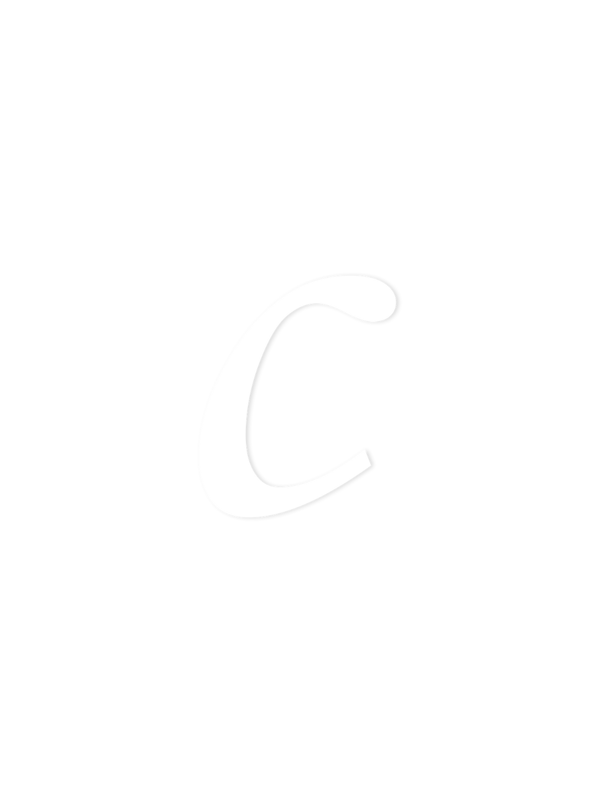 Wooden Letter c – Nursery Wall Letter