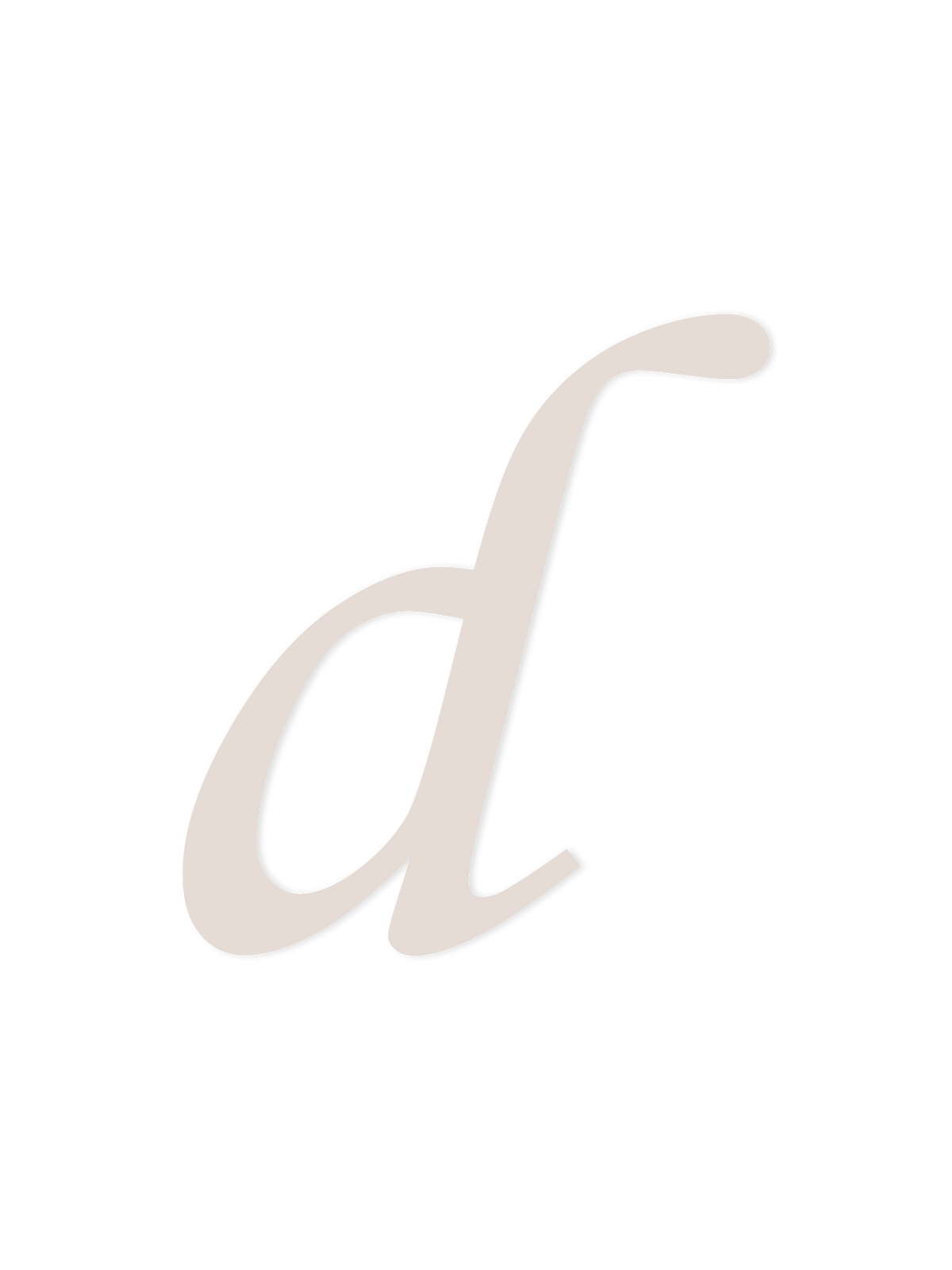 Wooden Letter d – Nursery Wall Letter