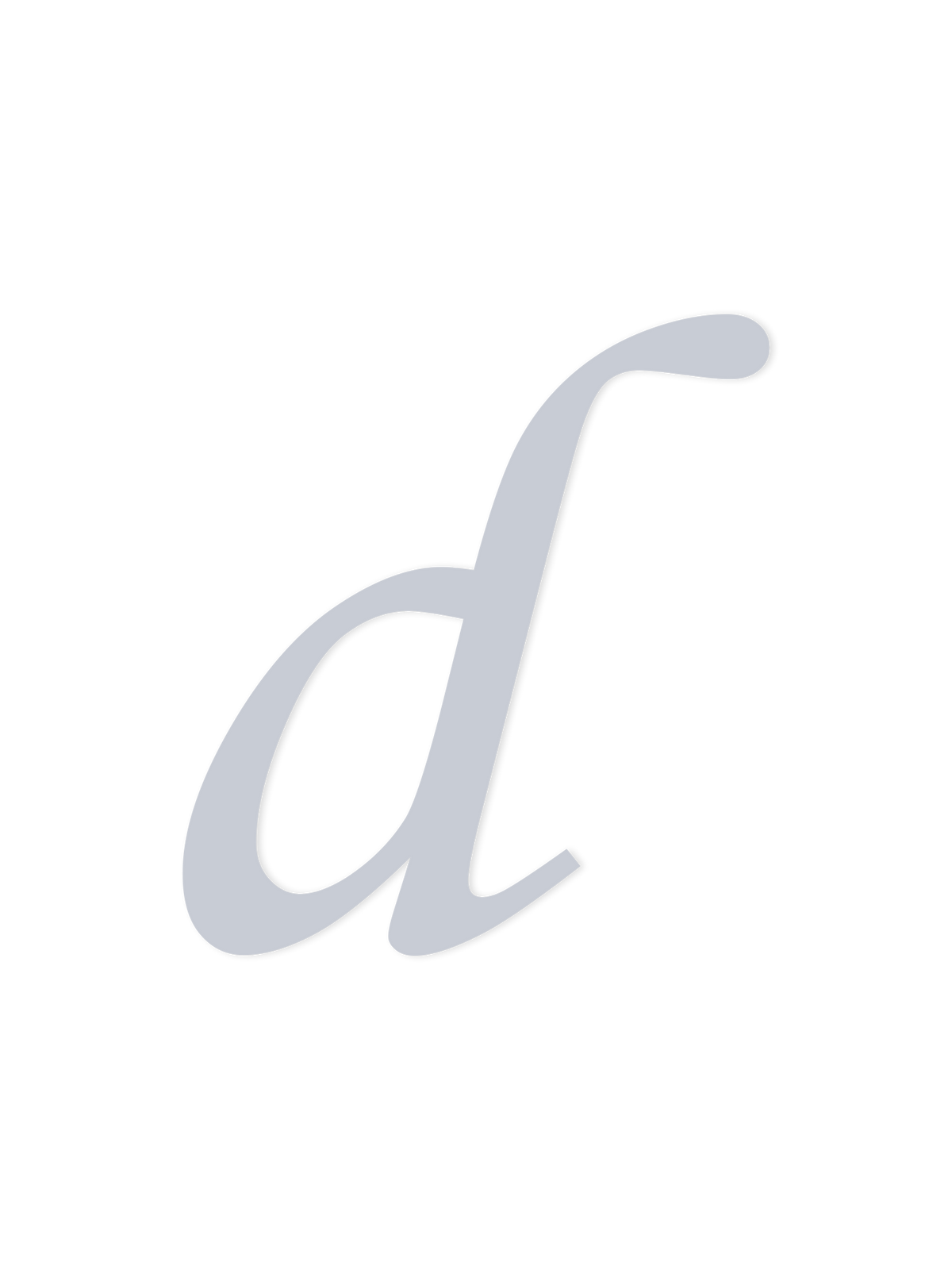 Wooden Letter d – Nursery Wall Letter