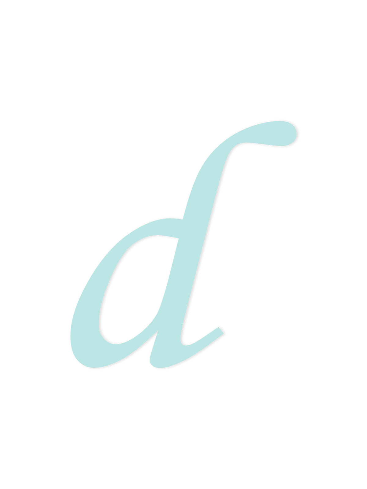 Wooden Letter d – Nursery Wall Letter
