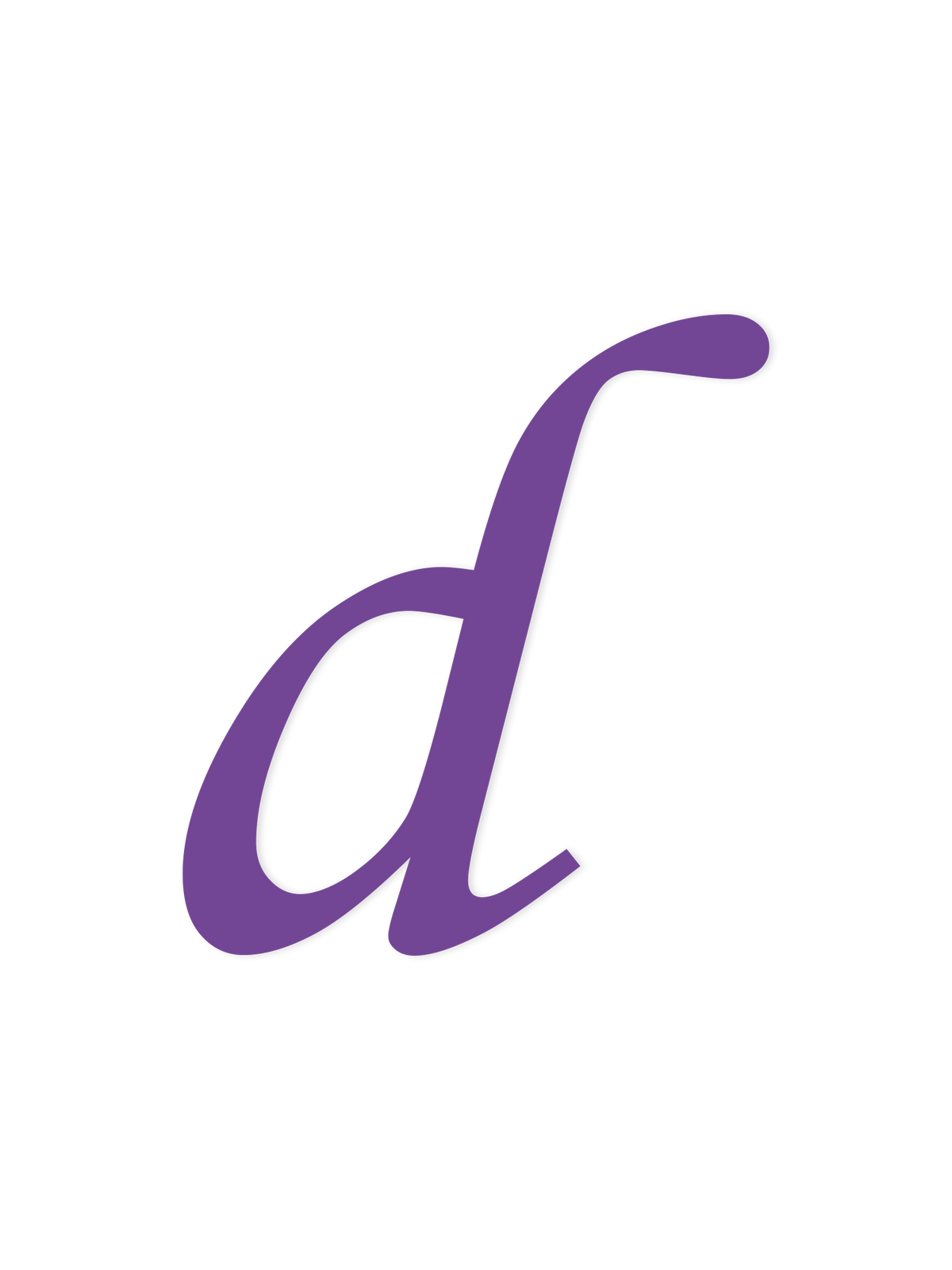 Wooden Letter d – Nursery Wall Letter