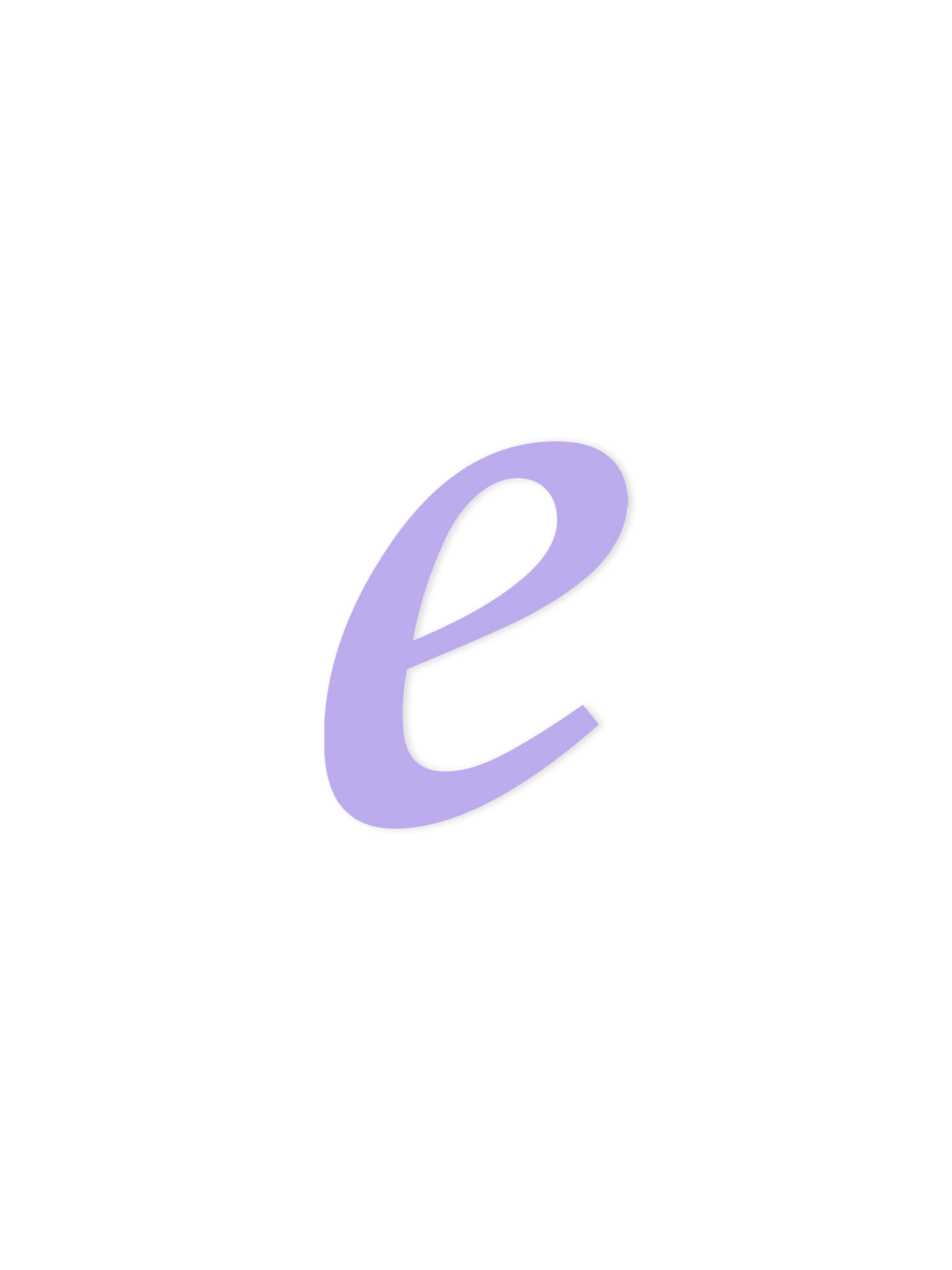 Wooden Letter e – Nursery Wall Letter
