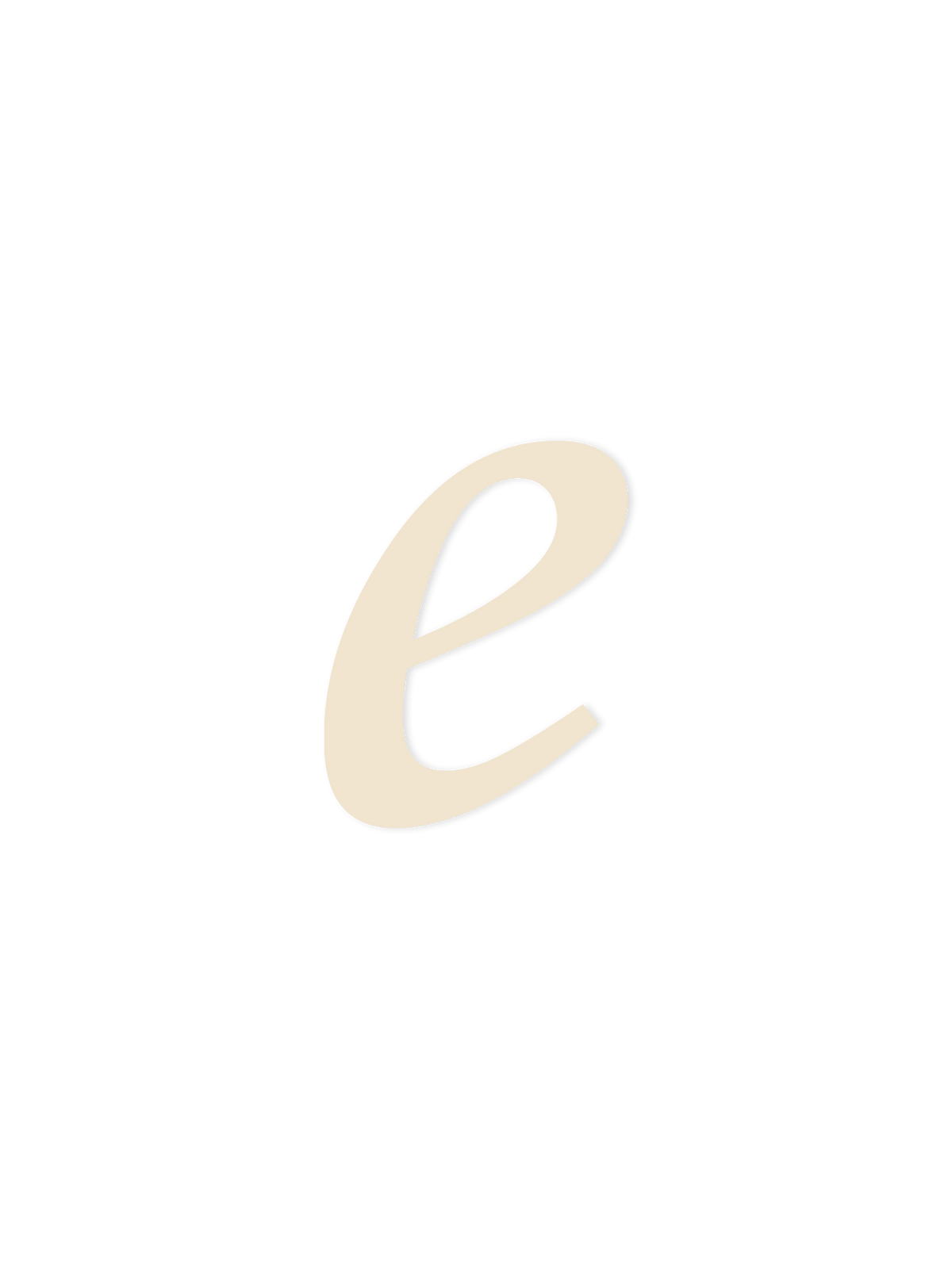 Wooden Letter e – Nursery Wall Letter