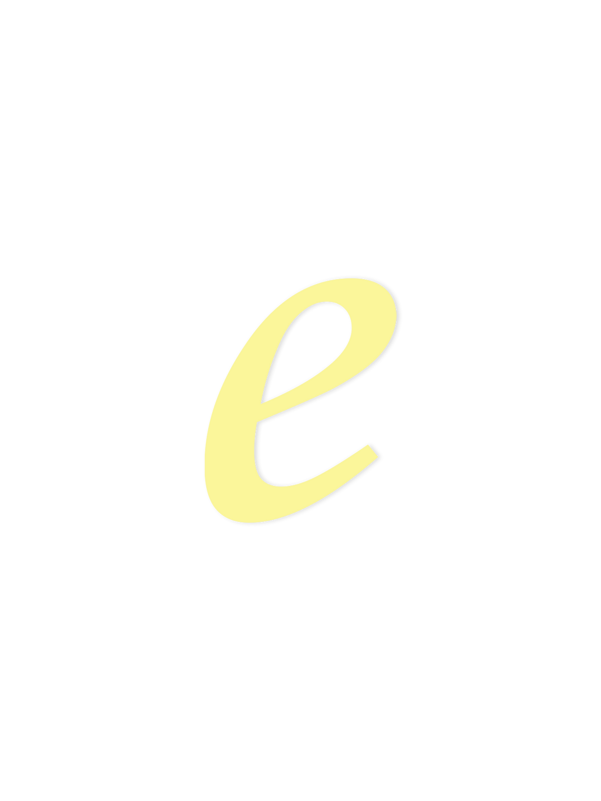 Wooden Letter e – Nursery Wall Letter