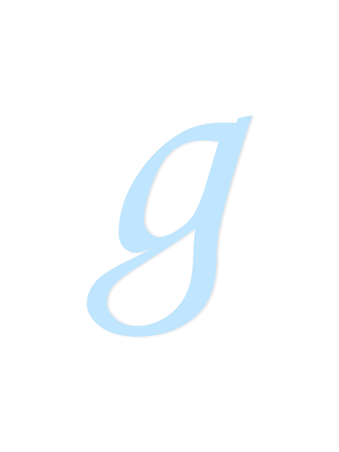 Wooden Letter g – Nursery Wall Letter