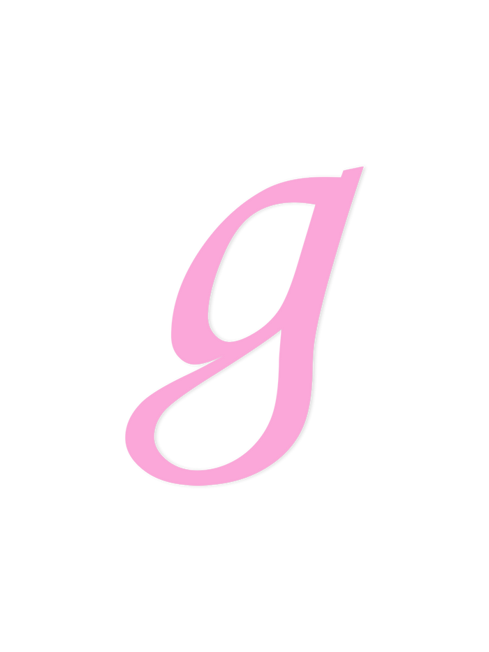 Wooden Letter g – Nursery Wall Letter