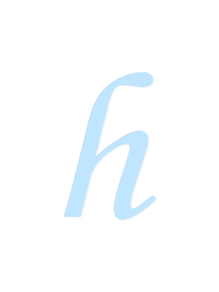 Wooden Letter h – Nursery Wall Letter