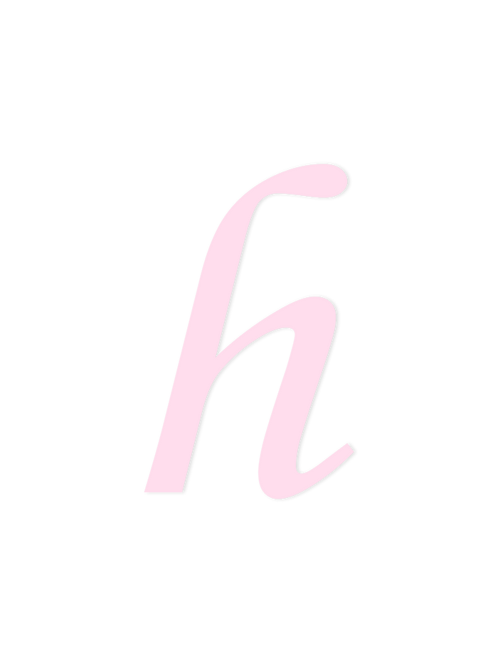 Wooden Letter h – Nursery Wall Letter