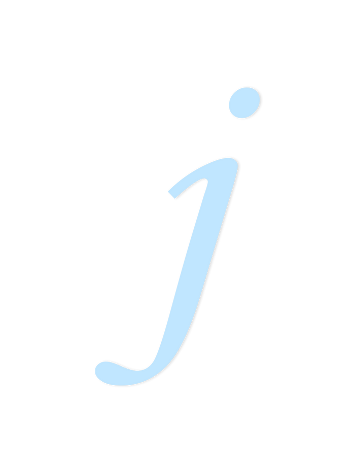 Wooden Letter j – Nursery Wall Letter
