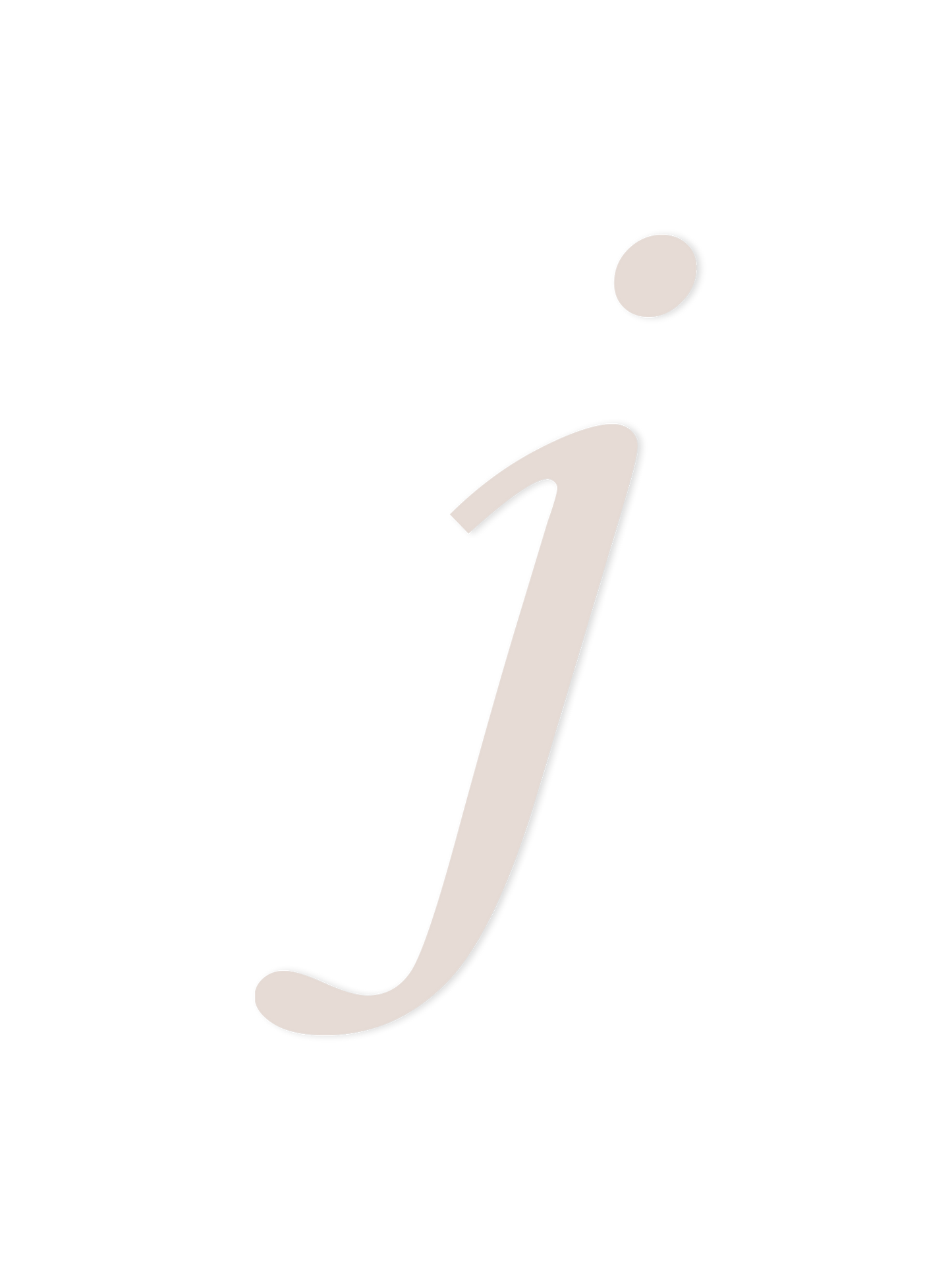 Wooden Letter j – Nursery Wall Letter