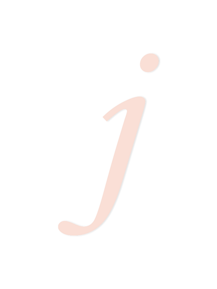 Wooden Letter j – Nursery Wall Letter