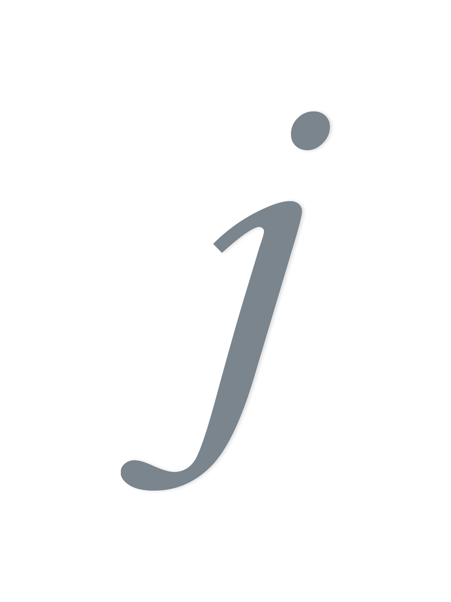 Wooden Letter j – Nursery Wall Letter
