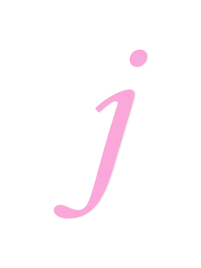 Wooden Letter j – Nursery Wall Letter