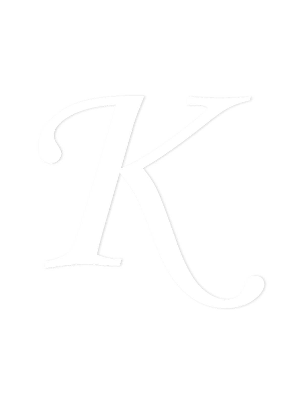 Wooden Letter K – Nursery Wall Letter