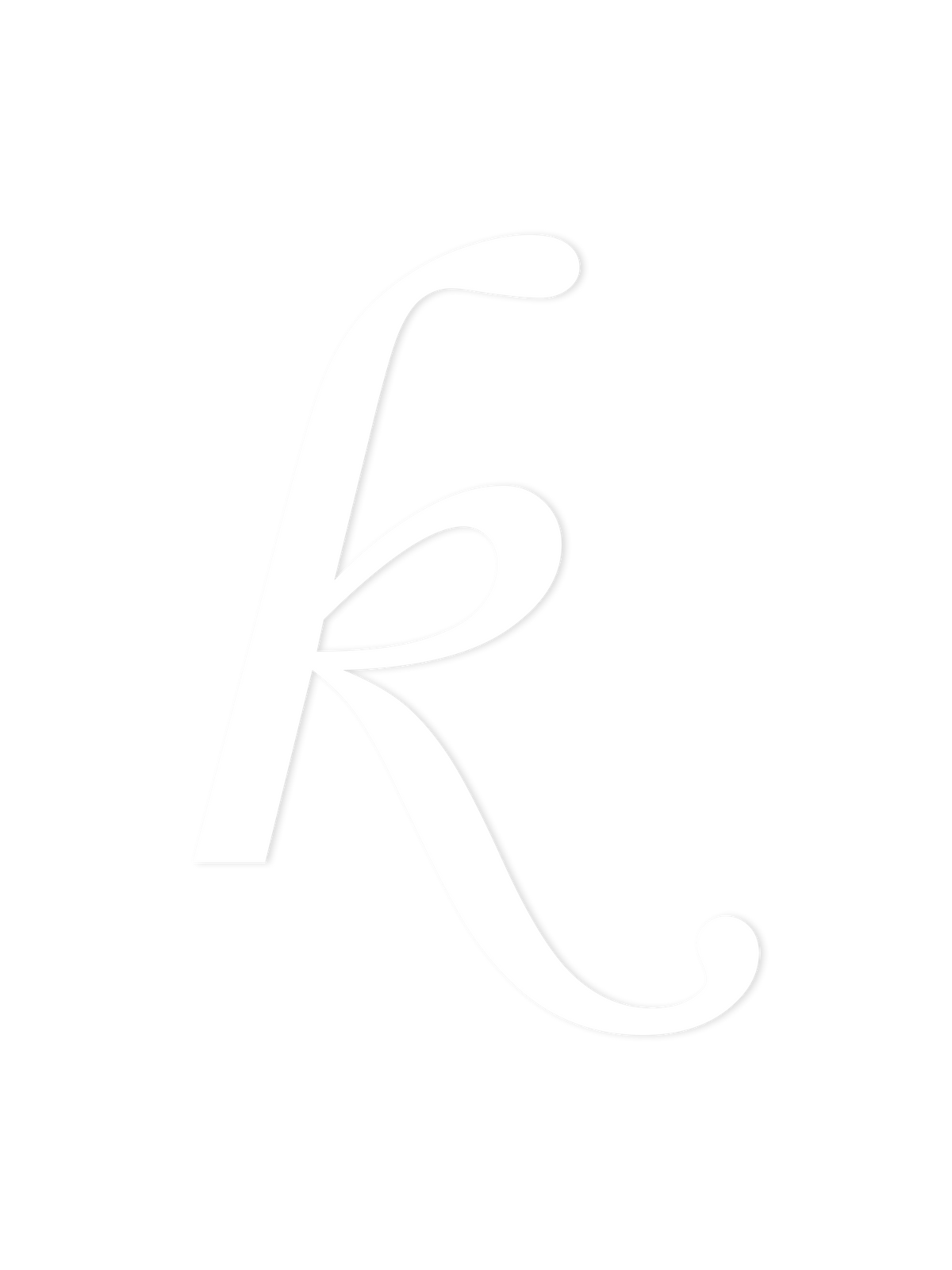 Wooden Letter k – Nursery Wall Letter