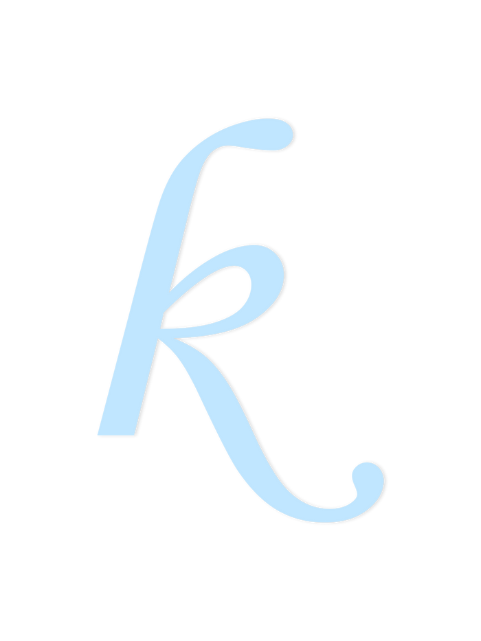 Wooden Letter k – Nursery Wall Letter