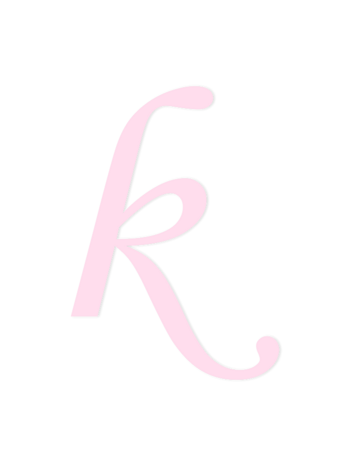 Wooden Letter k – Nursery Wall Letter