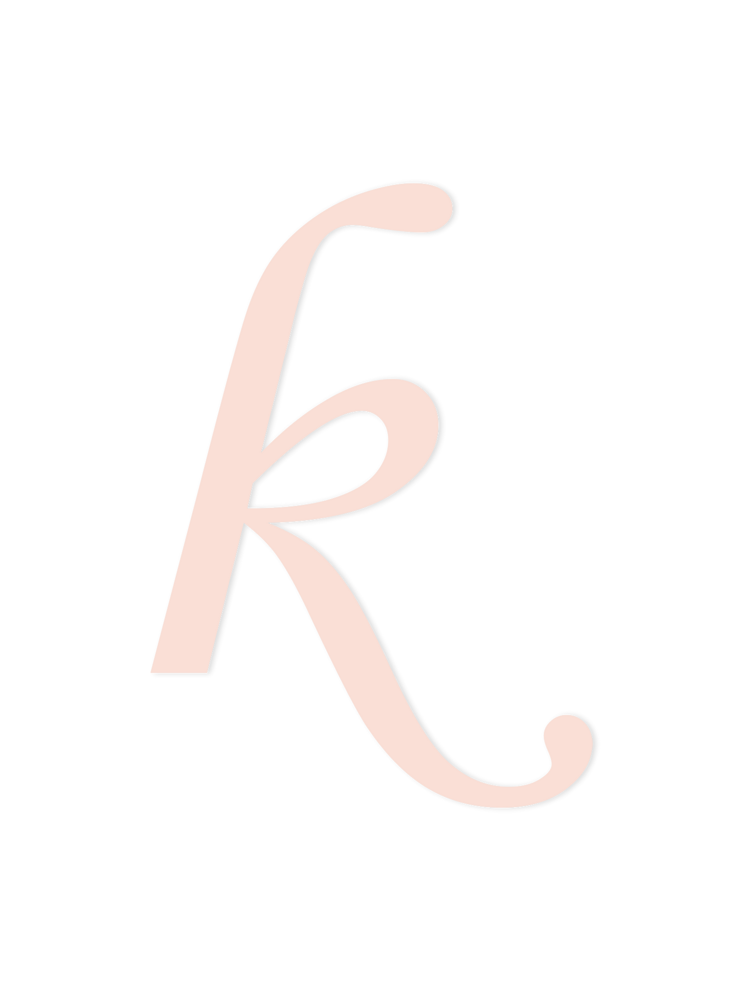 Wooden Letter k – Nursery Wall Letter