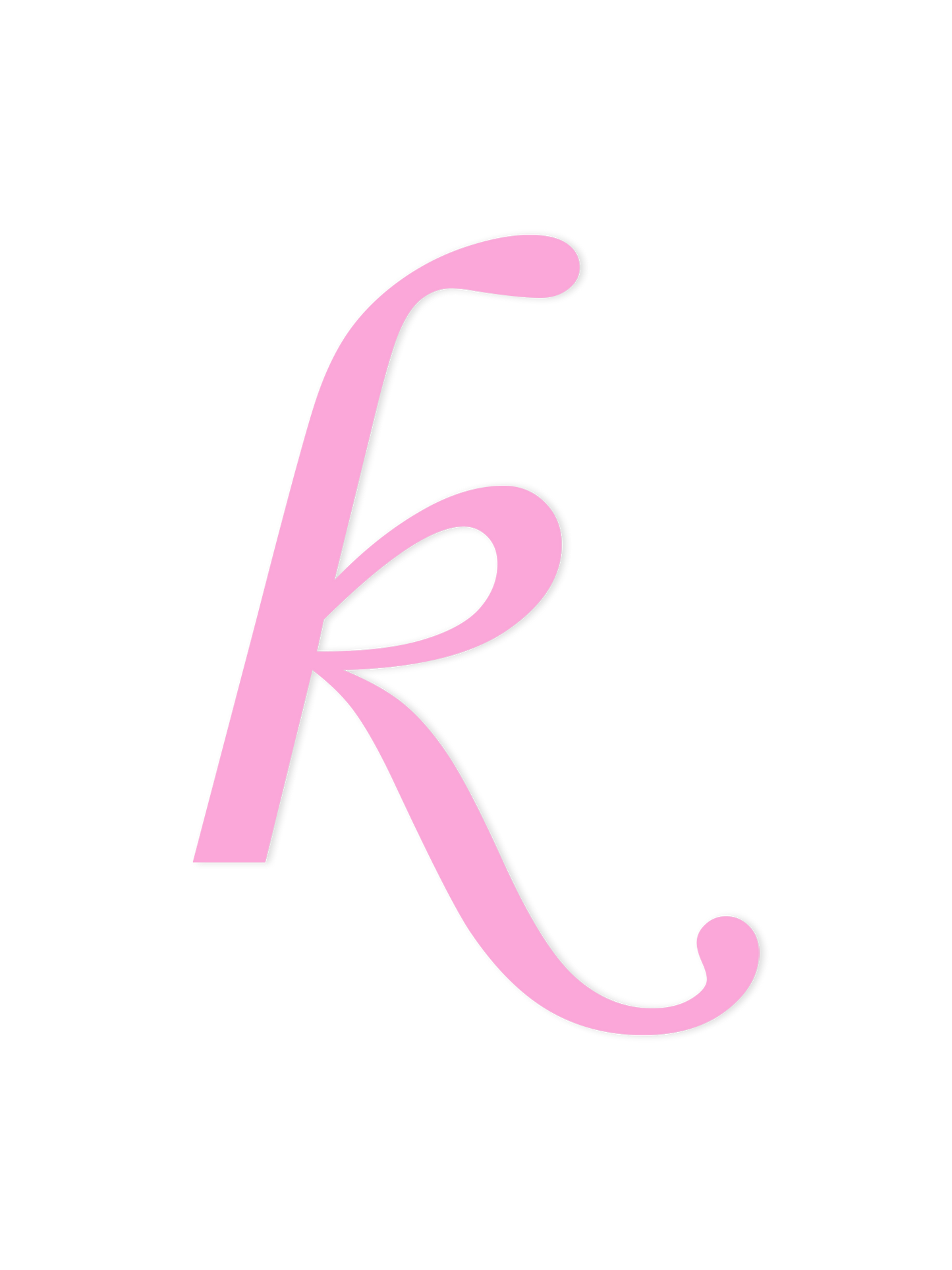 Wooden Letter k – Nursery Wall Letter