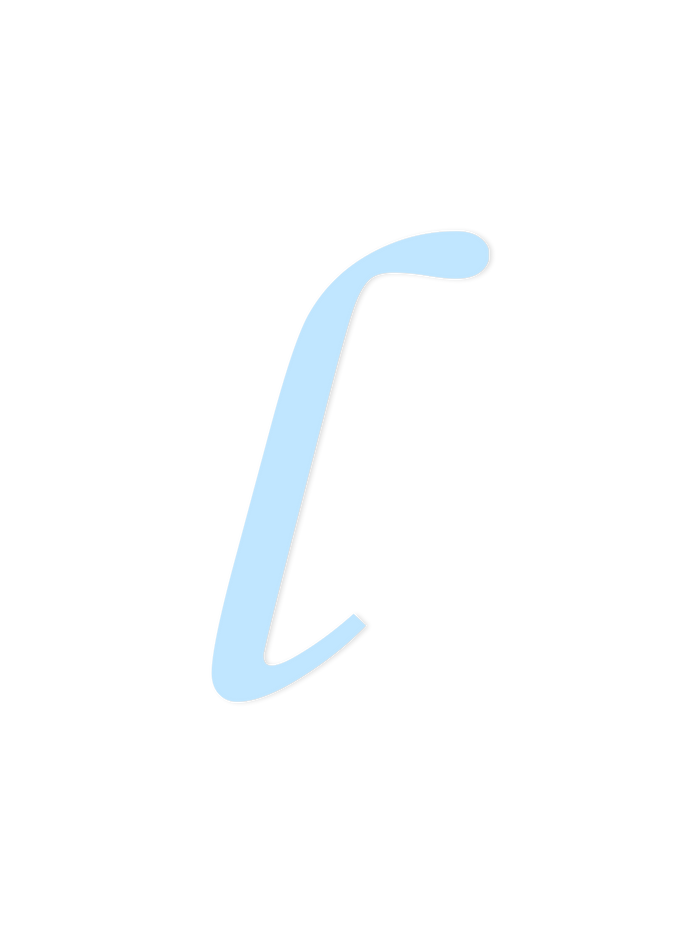 Wooden Letter l – Nursery Wall Letter