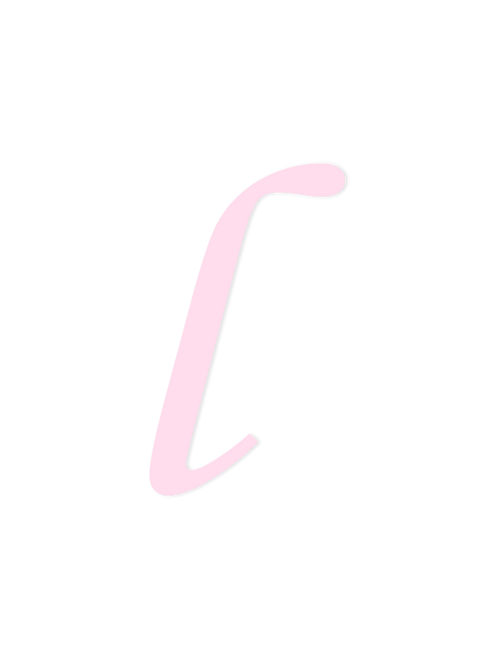 Wooden Letter l – Nursery Wall Letter
