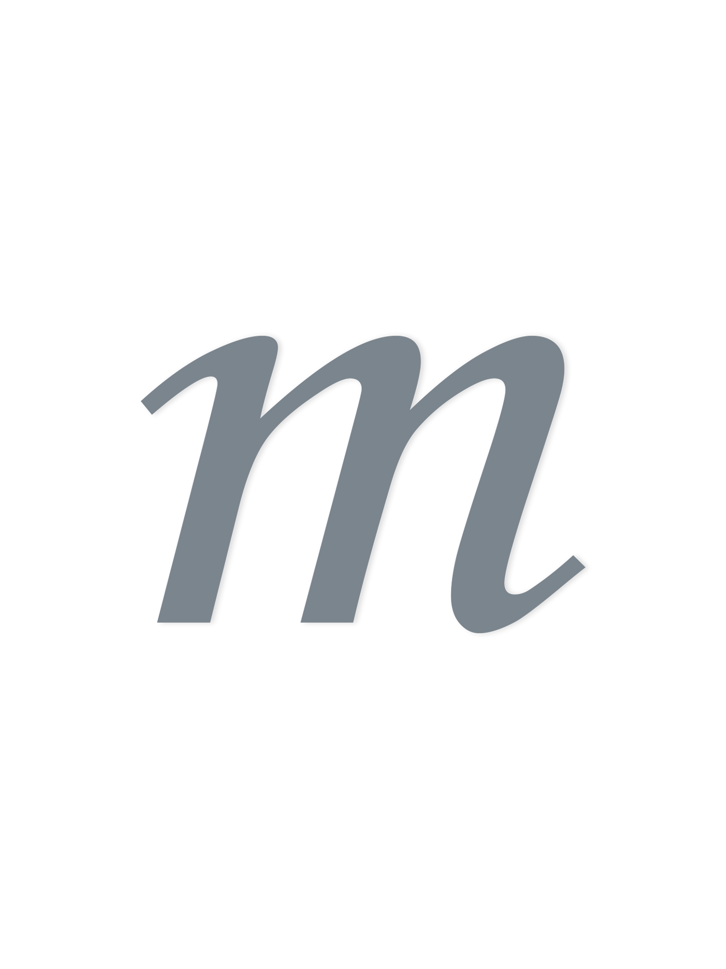 Wooden Letter m – Nursery Wall Letter