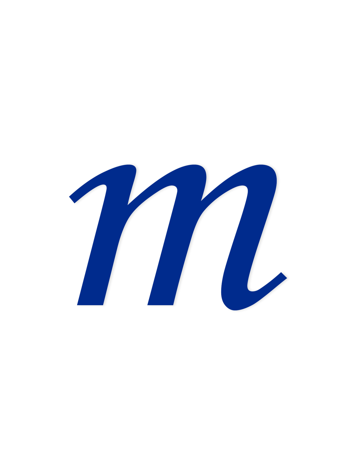 Wooden Letter m – Nursery Wall Letter
