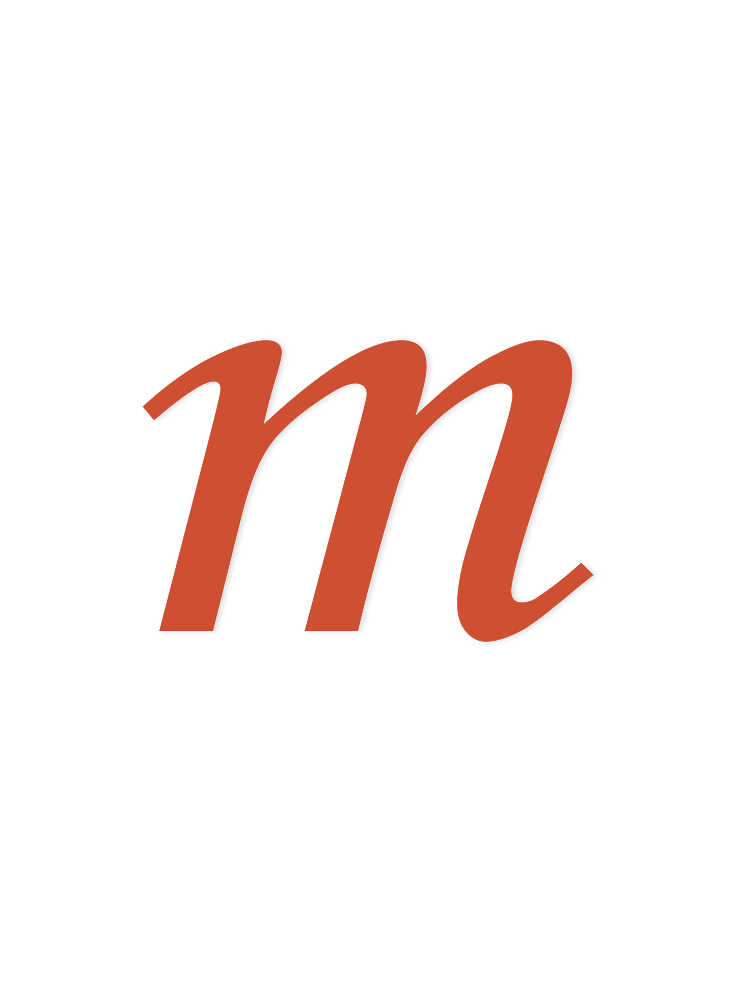 Wooden Letter m – Nursery Wall Letter