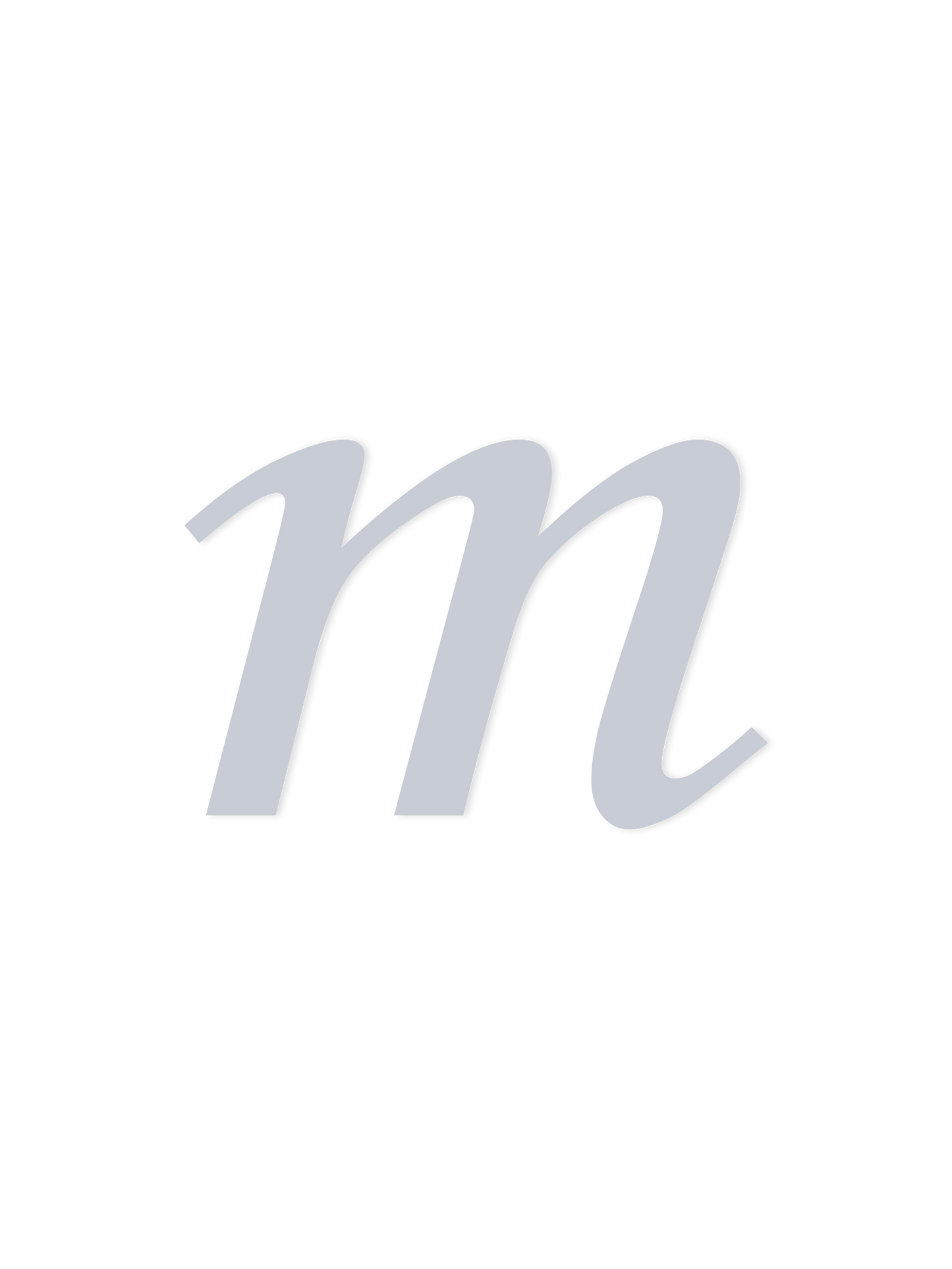 Wooden Letter m – Nursery Wall Letter