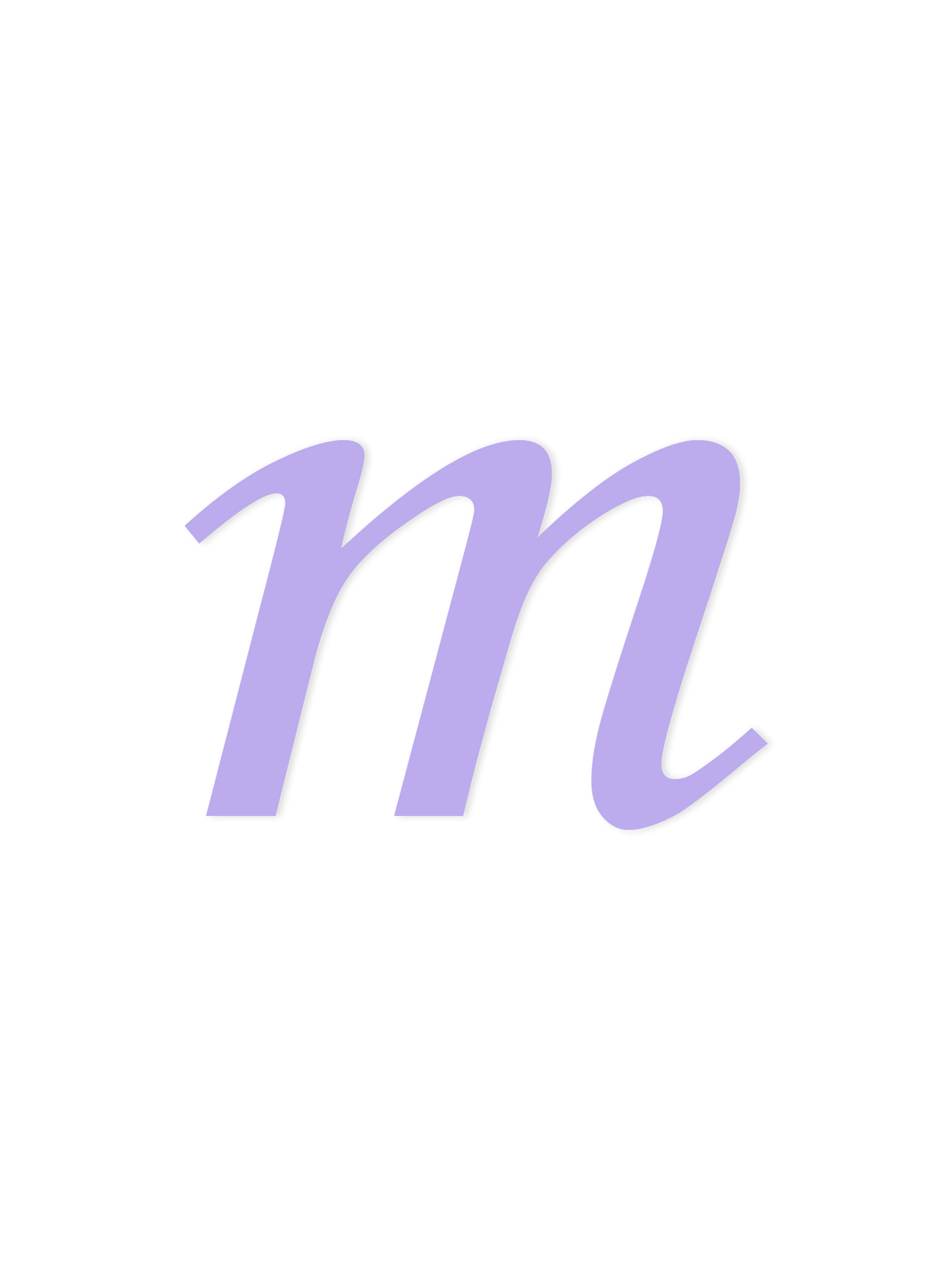 Wooden Letter m – Nursery Wall Letter