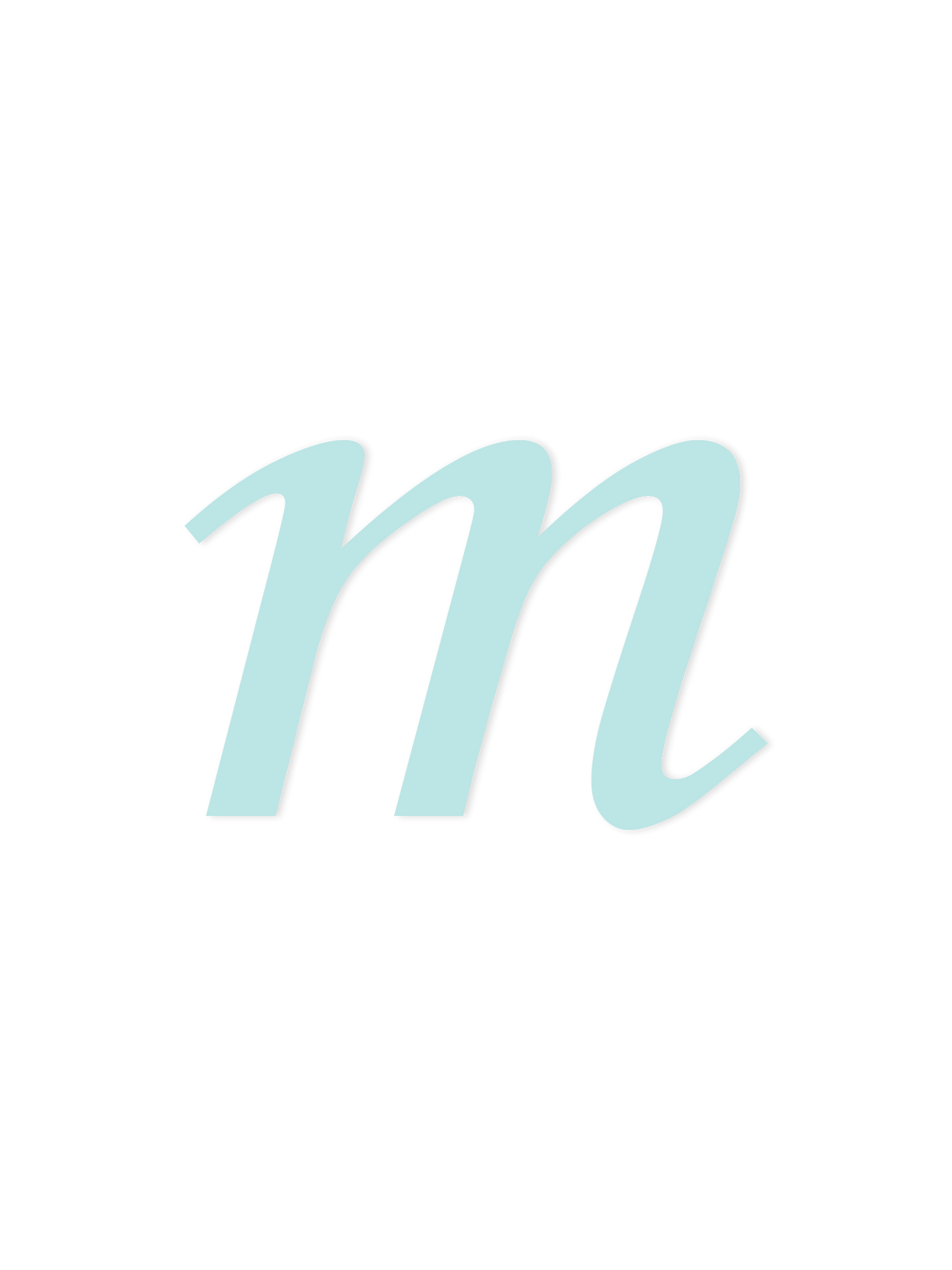 Wooden Letter m – Nursery Wall Letter