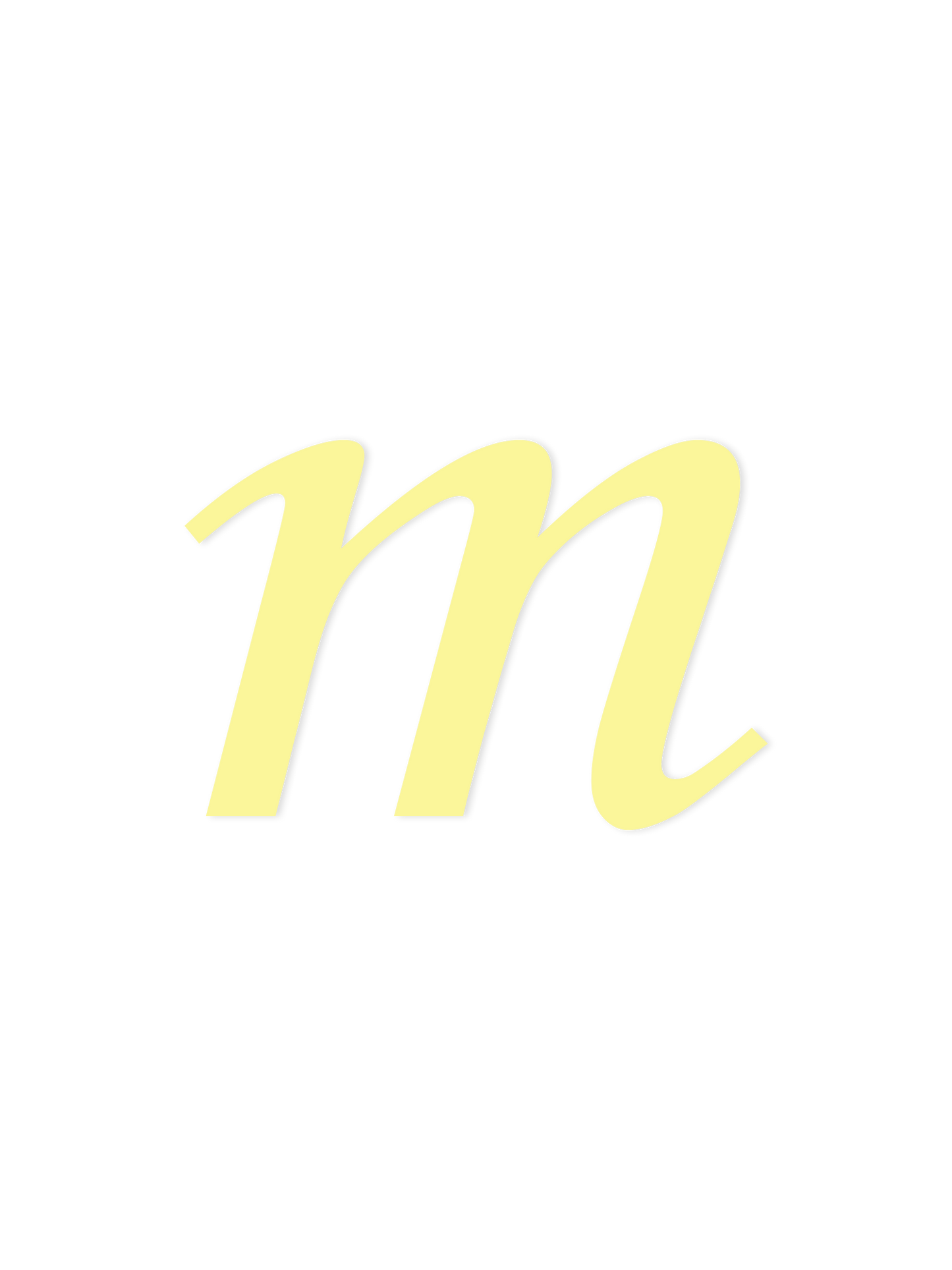 Wooden Letter m – Nursery Wall Letter