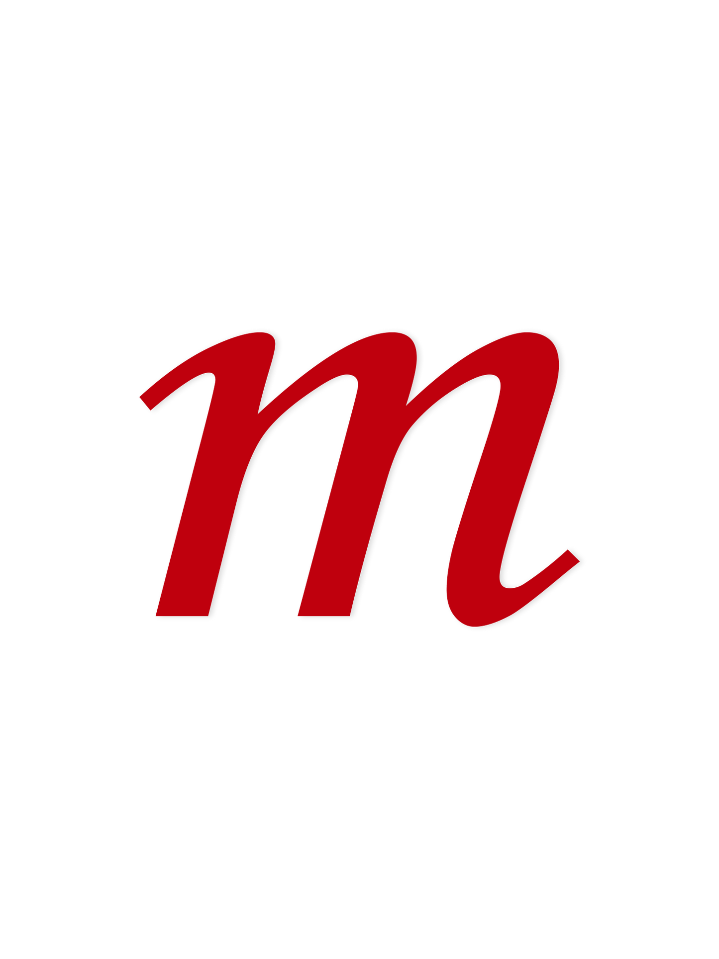 Wooden Letter m – Nursery Wall Letter